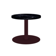 Burgundy Halo Side Table